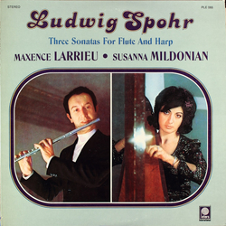 Louis Spohr / Maxence Larrieu / Susanna Mildonian Three Sonatas For Flute And Harp Vinyl LP USED
