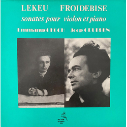 Emmanuel Koch / Joop Grubben Lekeu & Froidebise Sonates Pour Violon Et Piano Vinyl LP USED