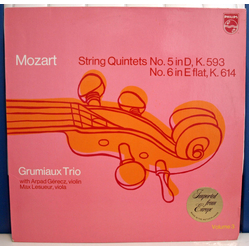 Wolfgang Amadeus Mozart / Grumiaux Trio / Arpad Gérecz / Max Lesueur String Quintets No. 5 In D, K. 593 / No. 6 In E Flat, K. 614 Vinyl LP USED