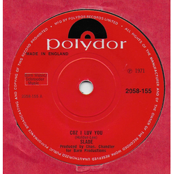 Slade Coz I Luv You Vinyl 7" USED