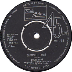 Four Tops Simple Game Vinyl 7" USED