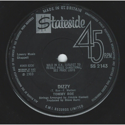 Tommy Roe Dizzy Vinyl 7" USED