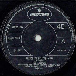 Rod Stewart Reason To Believe Vinyl 7" USED