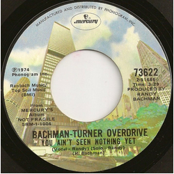 Bachman-Turner Overdrive You Ain't Seen Nothing Yet Vinyl 7" USED