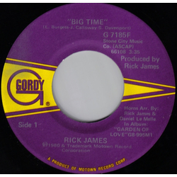 Rick James Big Time Vinyl 7" USED
