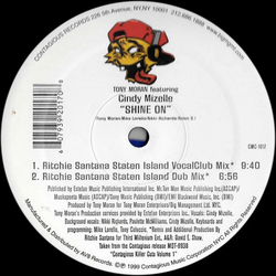 Tony Moran / Cindy Mizelle Shine On Vinyl 12" USED