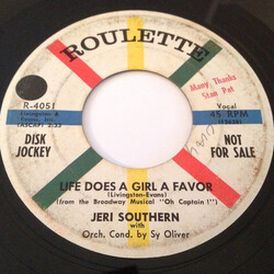 Jeri Southern Life Does A Girl A Favor USED VINYL 7INCH 45 RPM SINGLE PROMO