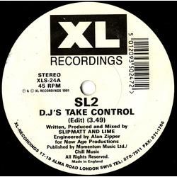 SL2 DJ's Take Control / Way In My Brain Vinyl 7" USED