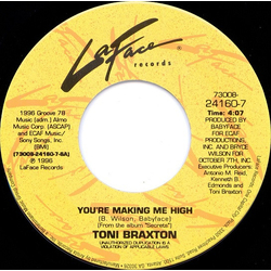 Toni Braxton You're Making Me High / Let It Flow Vinyl 7" USED