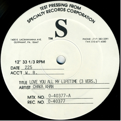 Chaka Khan Love You All My Lifetime Vinyl 12" USED