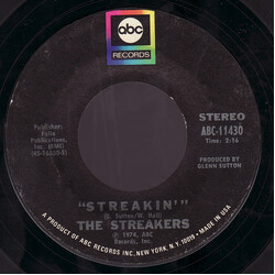 The Streakers Streakin' USED VINYL 7INCH 45 RPM SINGLE