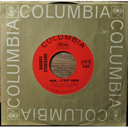 Barbra Streisand Non...C'est Rien USED VINYL 7INCH 45 RPM SINGLE