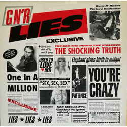 Guns N' Roses G N' R Lies Vinyl LP USED