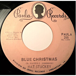 Nat Stuckey Blue Christmas / How Can Christmas Be Merry USED VINYL 7INCH 45 RPM