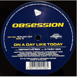 Obsession On A Day Like Today Vinyl 12" USED