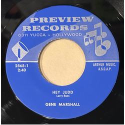 Gene Marshall Hey Judd/Jesus Is Standing At The End Of The Road For Me Vinyl 7" USED