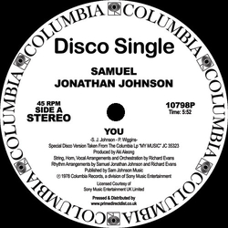 Samuel Jonathan Johnson You / My Music Vinyl 12" USED