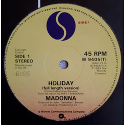 Madonna Holiday Vinyl 12" USED