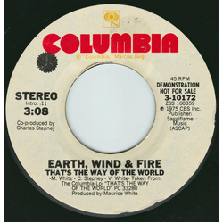 Earth, Wind & Fire That's The Way Of The World Vinyl 7" USED