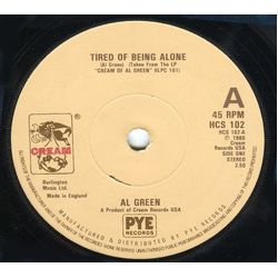Al Green Tired Of Being Alone Vinyl 7" USED