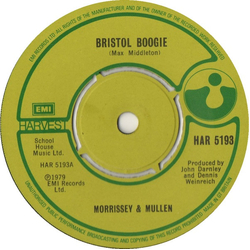 Morrissey Mullen Bristol Boogie Vinyl 7" USED