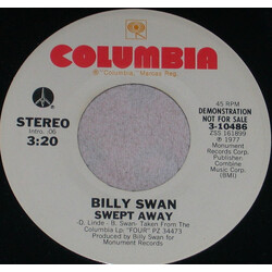 Billy Swan Swept Away USED VINYL 7INCH 45 RPM PROMO STEREO MONO