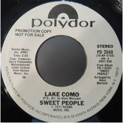 Sweet People Lake Como USED VINYL 7INCH PROMO