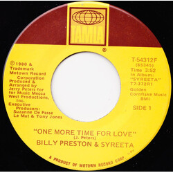 Billy Preston / Syreeta One More Time For Love USED VINYL 7INCH SINGLE