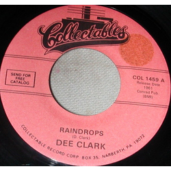 Dee Clark Raindrops Vinyl 7" USED