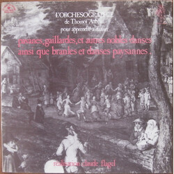 Claude Flagel L'Orchésographie De Thoinot Arbeau Vinyl LP USED