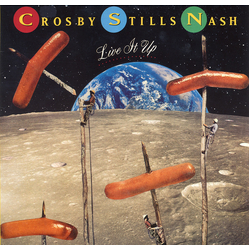 Crosby, Stills & Nash Live It Up Vinyl LP USED