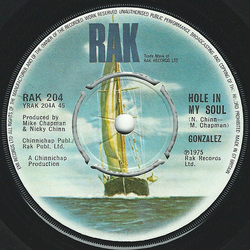 Gonzalez Hole In My Soul Vinyl 7" USED