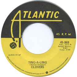 The Clovers Ting-A-Ling / Wonder Where My Baby's Gone Vinyl 7" USED