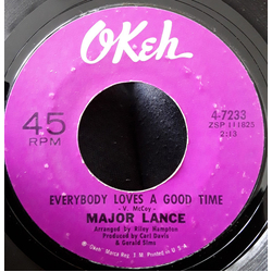 Major Lance I Just Can't Help It / Everybody Loves A Good Time Vinyl 7" USED