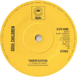 Soul Children Finders Keepers Vinyl 7" USED