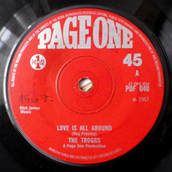 The Troggs Love Is All Around Vinyl 7" USED