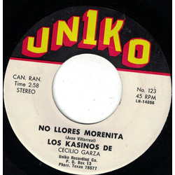 Los Kasinos No Llores Morenita Vinyl 7" USED