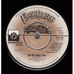 Flash Cadillac & The Continental Kids See My Baby Jive Vinyl 7" USED
