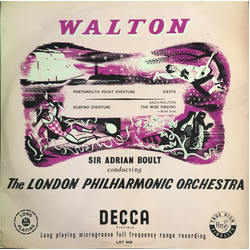 Sir William Walton / Sir Adrian Boult / London Philharmonic Orchestra Portsmouth Point Overture / Siesta / Scapino Overture / The Wise Virgins Vinyl L