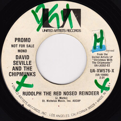 David Seville / The Chipmunks Rudolph The Red Nosed Reindeer / The Chipmunk Song USED VINYL 7INCH 45 RPM SINGLE PROMO MONO