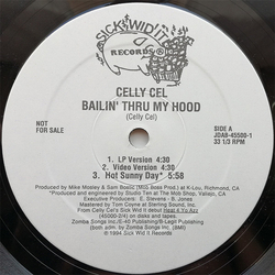 Celly Cel Bailin' Thru My Hood Vinyl 12" USED