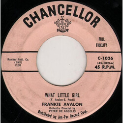 Frankie Avalon What Little Girl / I'll Wait For You USED VINYL 7INCH 45 RPM