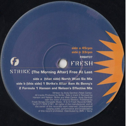 Strike (The Morning After) Free At Last Vinyl 12" USED