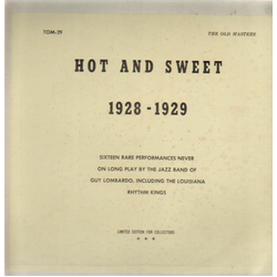 Guy Lombardo And His Orchestra Hot And Sweet 1928-1929 Vinyl LP USED