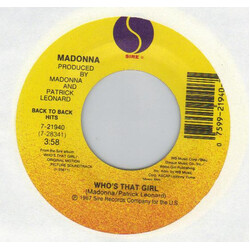 Madonna Who's That Girl / Causing A Commotion USED VINYL 7INCH 45 RPM SINGLE