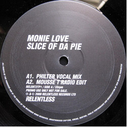 Monie Love Slice Of Da Pie USED VINYL 12INCH PROMO 33 S RPM
