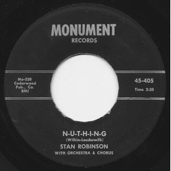 Stan Robinson (3) N-U-T-H-I-N-G / If I Were A Fool Vinyl 7" USED