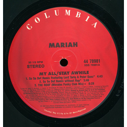 Mariah Carey My All / Stay Awhile Vinyl 12" USED