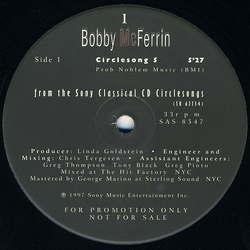 Bobby McFerrin Circlesong 5 / Circlesong 6 Vinyl 12" USED