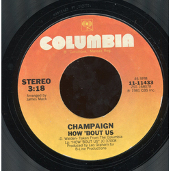 Champaign How 'Bout Us / Lighten Up Vinyl 7" USED